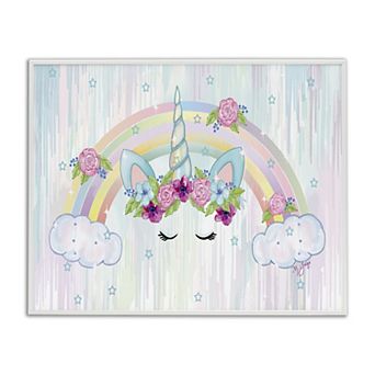 Stupell Home Decor Unicorn Eyes Framed Wall Art