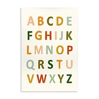 Stupell Home Decor ABC Letter Chart Plaque Wall Art