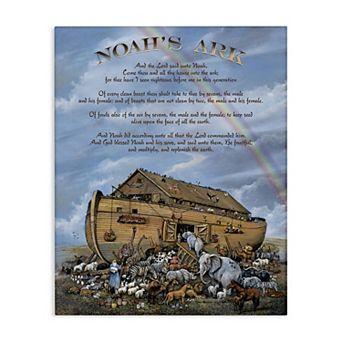 Stupell Home Decor Noah's Ark Canvas Wall Art