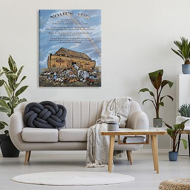 Stupell Home Decor Noah's Ark Canvas Wall Art