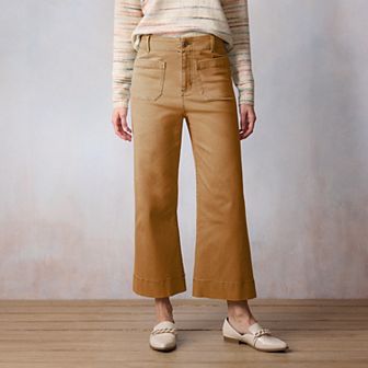 Petite LC Lauren Conrad Super High Rise Wildflower Denim Jeans