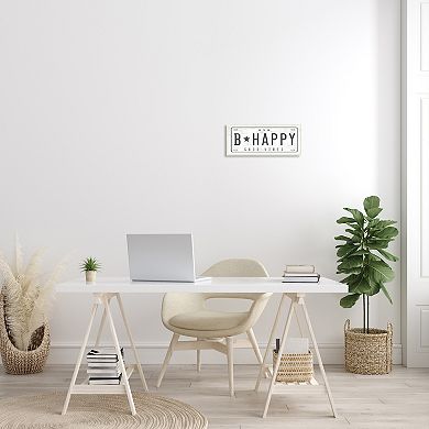 Stupell Home Decor B Happy - Good Vibes License Plate Wall Art