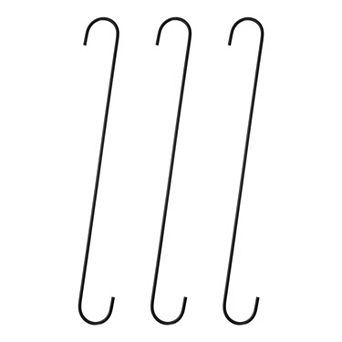 3 pc S Hooks S-shaped Hanging Hooks High Manganese Steel S Hanger for Kitchen Garden Bathroom