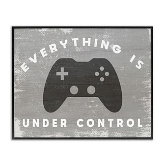 Stupell Home Decor Rustic Video Game Controller Framed Wall Art