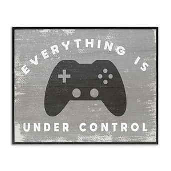 Stupell Home Decor Rustic Video Game Controller Framed Wall Art