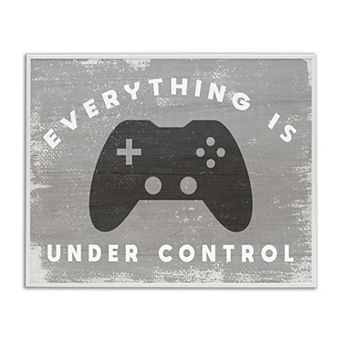 Stupell Home Decor Rustic Video Game Controller Framed Wall Art