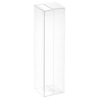 Plastic Retail Boxes 2"x2"x7.9" Gift Box with Protecting Film for Party Wrapping 20 pc