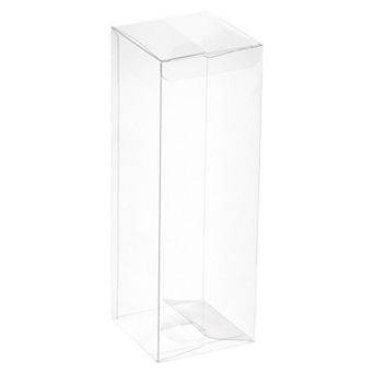 Plastic Retail Boxes 2.8"x2.8"x7.9" Gift Box with Protecting Film for Party Wrapping 20 pc