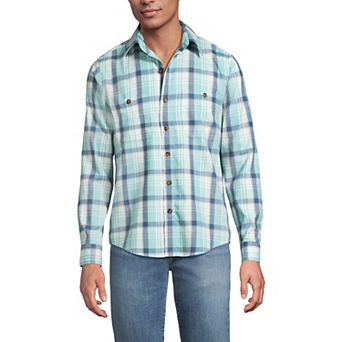 Men's Lands' End Coastal Flannel Shirt