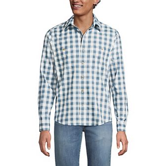 Men's Lands' End Coastal Flannel Shirt