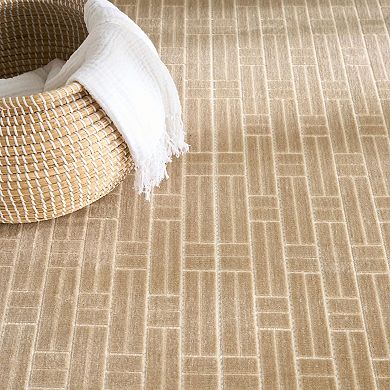 Nourison Washable Charm Geometric Indoor Area Rug