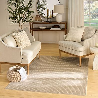 Nourison Washable Charm Geometric Indoor Area Rug