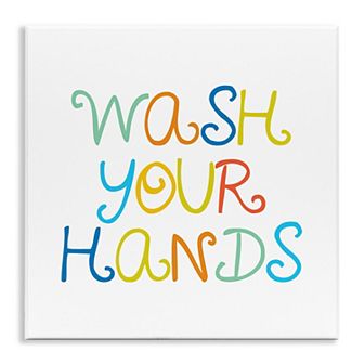 Stupell Home Decor Wash Your Hands Plaque Wall Art