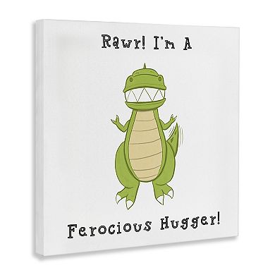 Stupell Home Decor Ferocious Hugger Canvas Wall Art