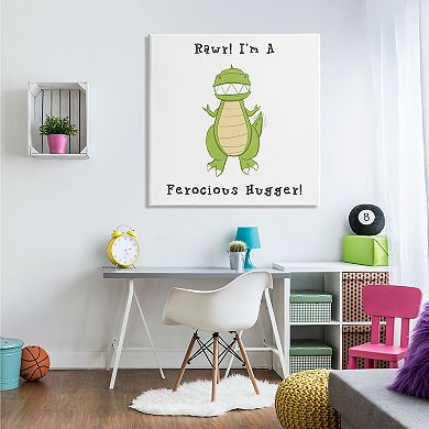 Stupell Home Decor Ferocious Hugger Canvas Wall Art