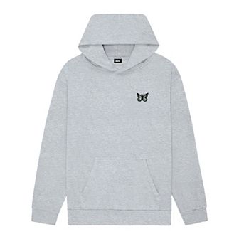 Dalix Womens Butterfly Midweight Fleece Relaxed Hooded Sweatshirt