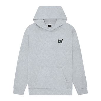 Dalix Womens Butterfly Midweight Fleece Relaxed Hooded Sweatshirt