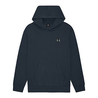 Dalix Womens Butterfly Midweight Fleece Relaxed Hooded Sweatshirt