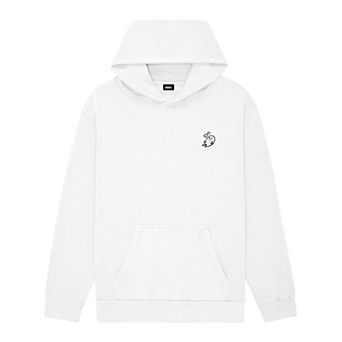 Dalix Womens Heartly Ghost Midweight Fleece Relaxed Hooded Sweatshirt