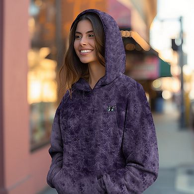 Dalix Butterfly Mineral Washed Hoodie