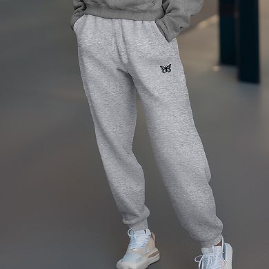 Dalix Womens Butterfly Midweight Fleece Jogger Pant