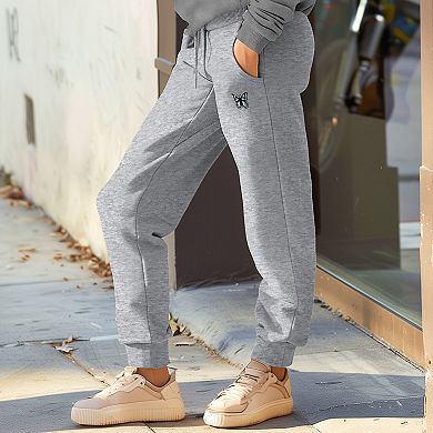 Dalix Womens Butterfly Midweight Fleece Jogger Pant