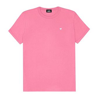 Dalix Womens Lil Heart Jersey Relaxed Tee