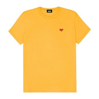 Dalix Womens Pixel Heart Jersey Relaxed Tee