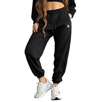 Dalix Womens Cappuccino Midweight Fleece Relaxed Sweatpant