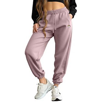Dalix Womens Cappuccino Midweight Fleece Relaxed Sweatpant