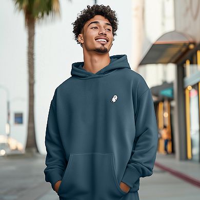 Dalix Mens Ghost Midweight Fleece Relaxed Hooded Sweatshirt