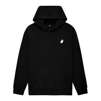 Dalix Mens Ghost Midweight Fleece Relaxed Hooded Sweatshirt