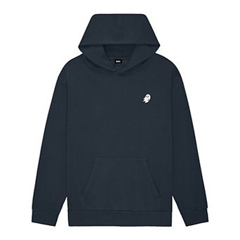 Dalix Mens Ghost Midweight Fleece Relaxed Hooded Sweatshirt