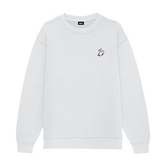 Dalix Heartly Ghost Heavyweight Relaxed Sweatshirt