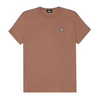 Dalix Womens Peace Sign Jersey Relaxed Tee