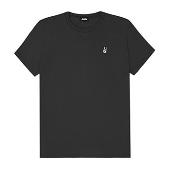 Dalix Womens Peace Sign Jersey Relaxed Tee