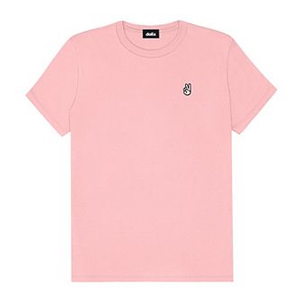 Dalix Womens Peace Sign Jersey Relaxed Tee
