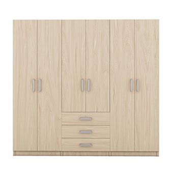 Merax 6-Doors Wooden Wardrobe Storage for Bedroom