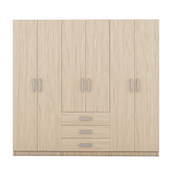 Merax 6-Doors Wooden Wardrobe Storage for Bedroom