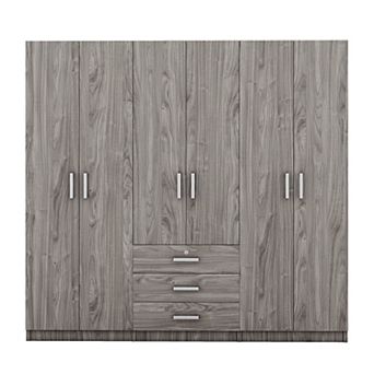 Merax 6-Doors Wooden Wardrobe Storage for Bedroom