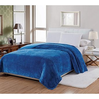 SimpleElegance Super Plush Waffle Textured Microplush Blanket (86" X 86")