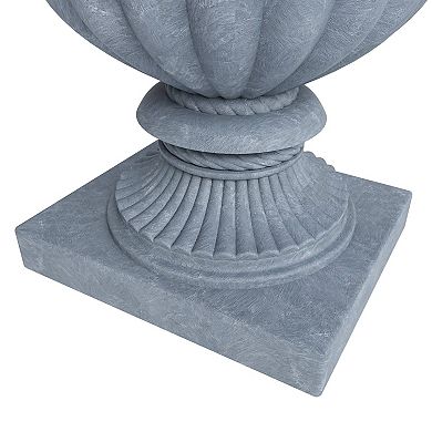 Leisuremod Lotus Series Poly Stone Planter
