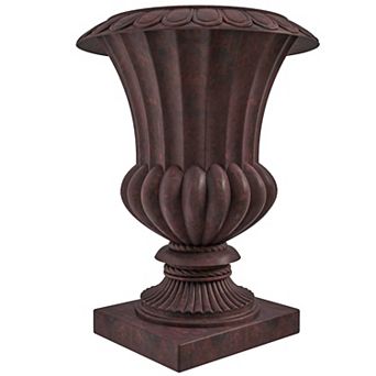 Leisuremod Lotus Series Poly Stone Planter