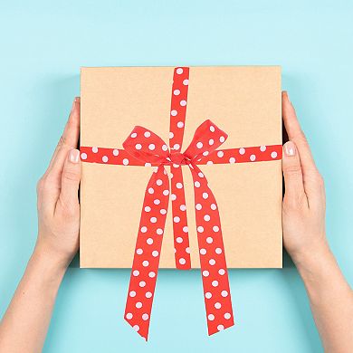 Polka Dot Craft Grosgrain Ribbon, 1 Inch x 48 Yard