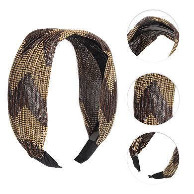 Fashion Sequins Wave Wide Headbands for Women 1 Pc
