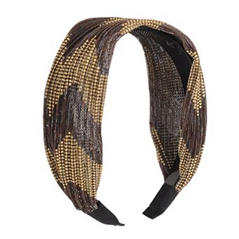 Fashion Sequins Wave Wide Headbands for Women 1 pc