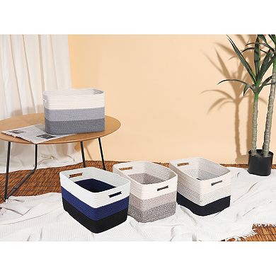 1 Pack Storage Basket, Self-supporting Closet Storage Bin with Handles, for Clothes, 15*9.8*9.1in