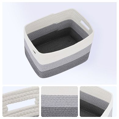 1 Pack Storage Basket, Self-supporting Closet Storage Bin with Handles, for Clothes, 15*9.8*9.1in