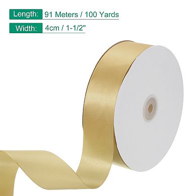 Satin Ribbon, 1-1/2 Inch x 100 Yards Single Face Satin Ribbon