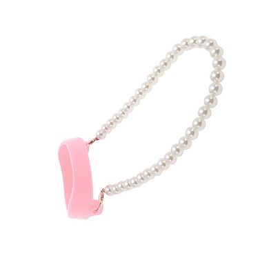 1 Pc Portable Faux Pearl Chain Water Cup Handle